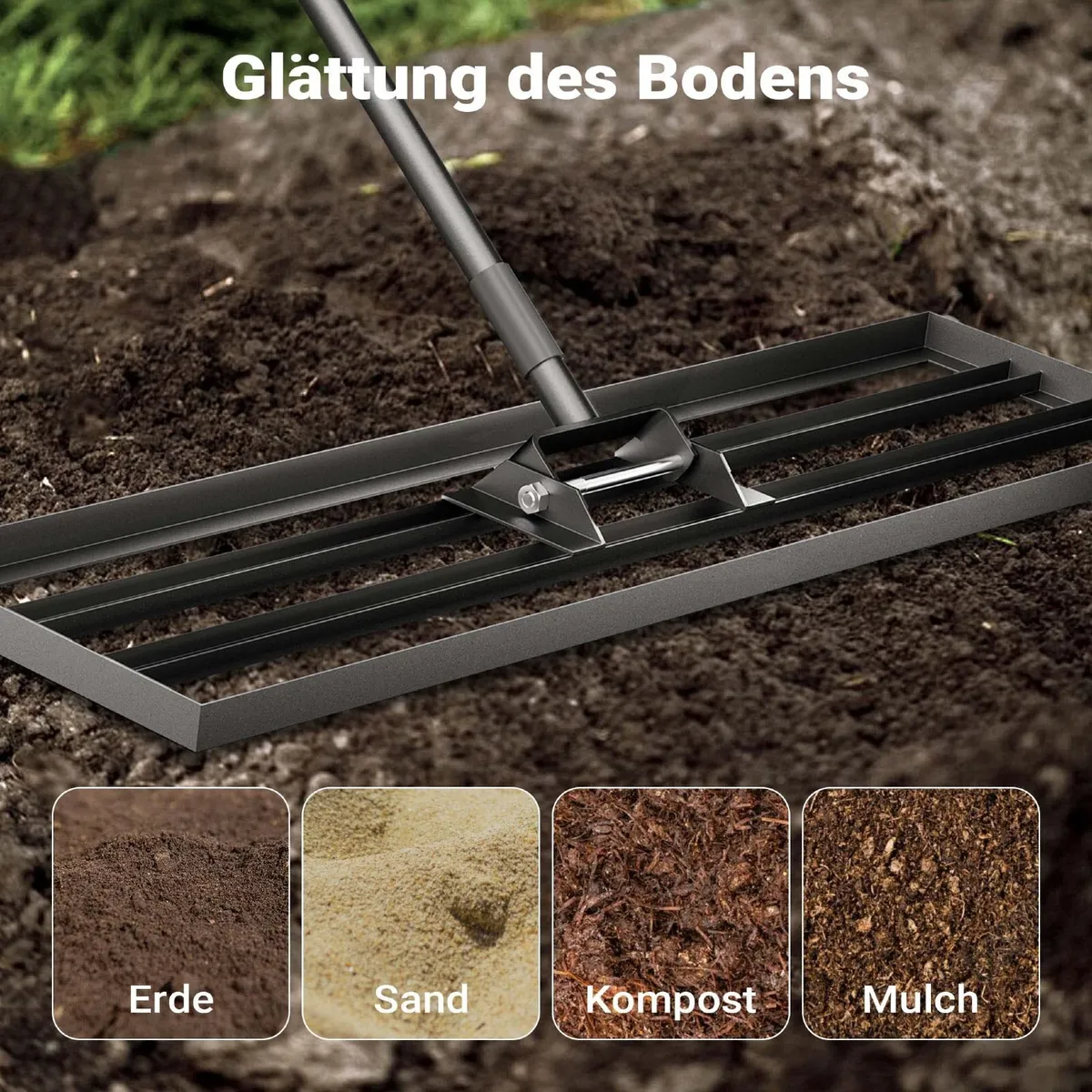Lawn Leveling Rake 120 x 25.4cm Free Delivery - Image 1