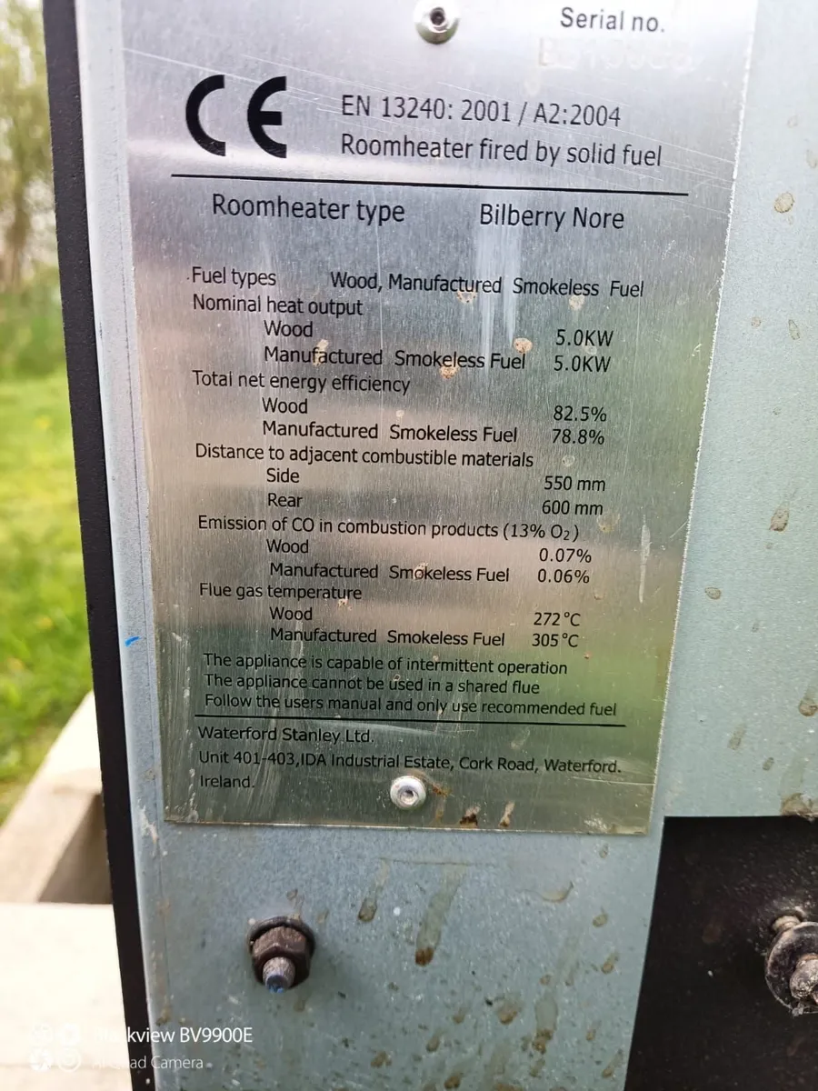 Bilberry Nore 5kw stove - Image 4