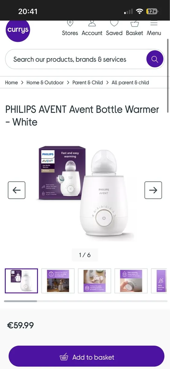 Philips Avent bottle warmer - Image 1