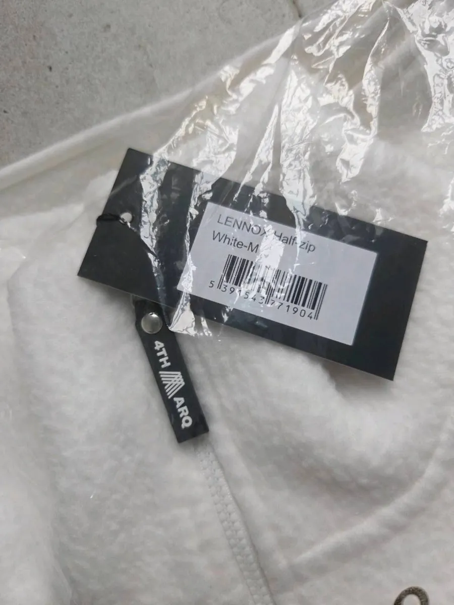 Medium, With Tags 4th Arq White Lennox Half Zip - Image 3