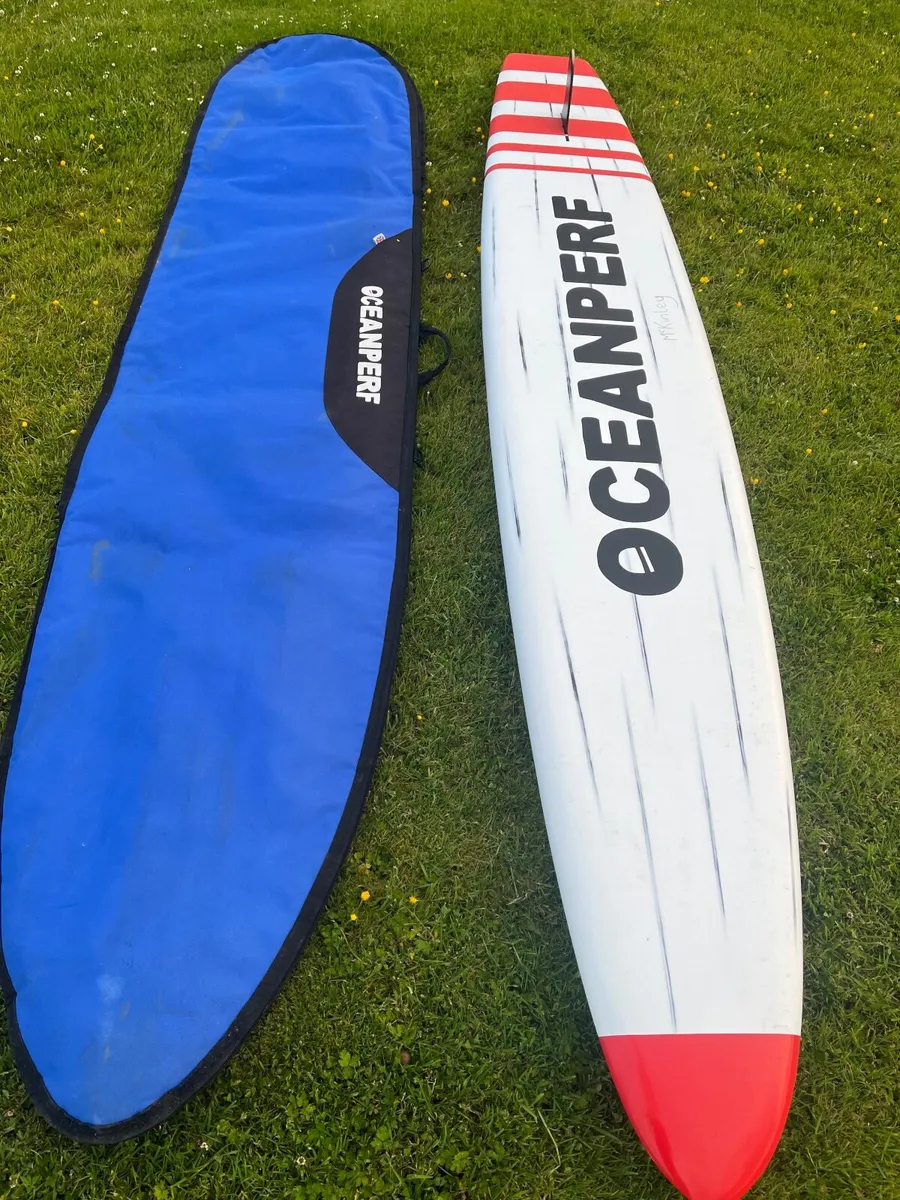 Surf lifesaving board and cover - Image 1
