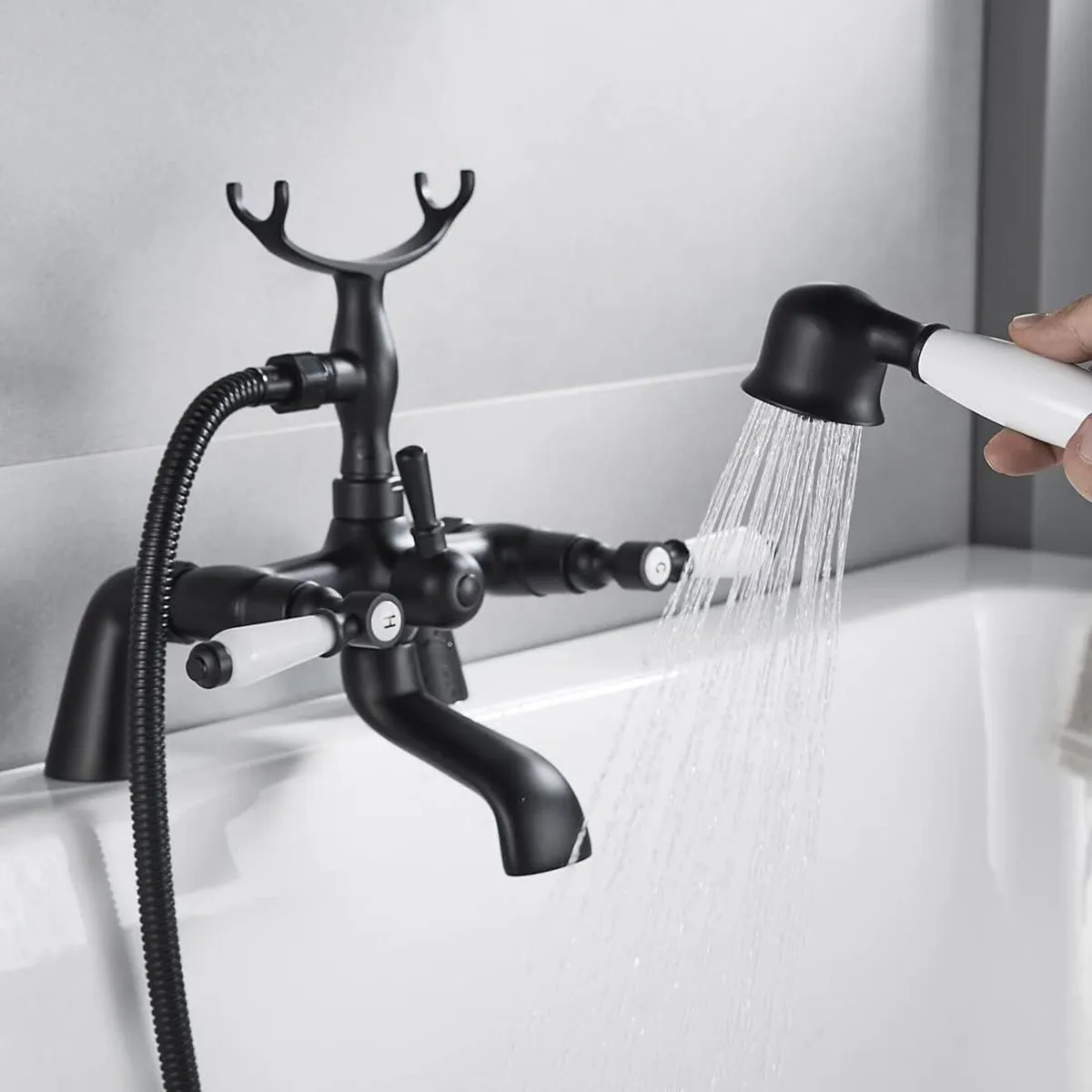 Traditional Bathtub Mixer Tap Victorian Bath - Image 4