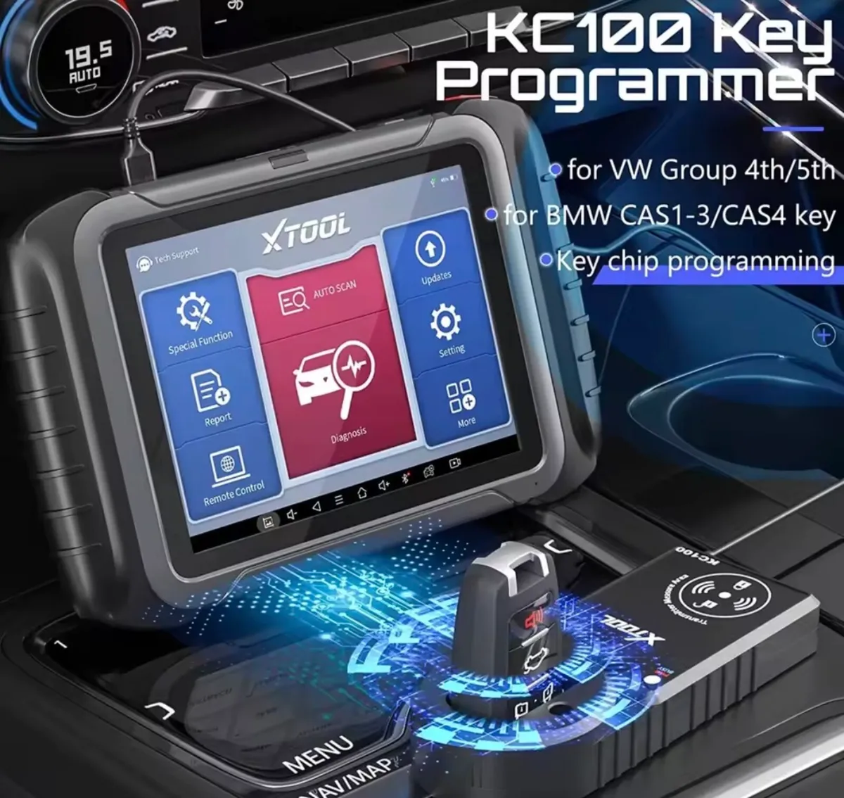 2026 XTOOL KC100 Key Fob Programming Immobilizer - Image 3
