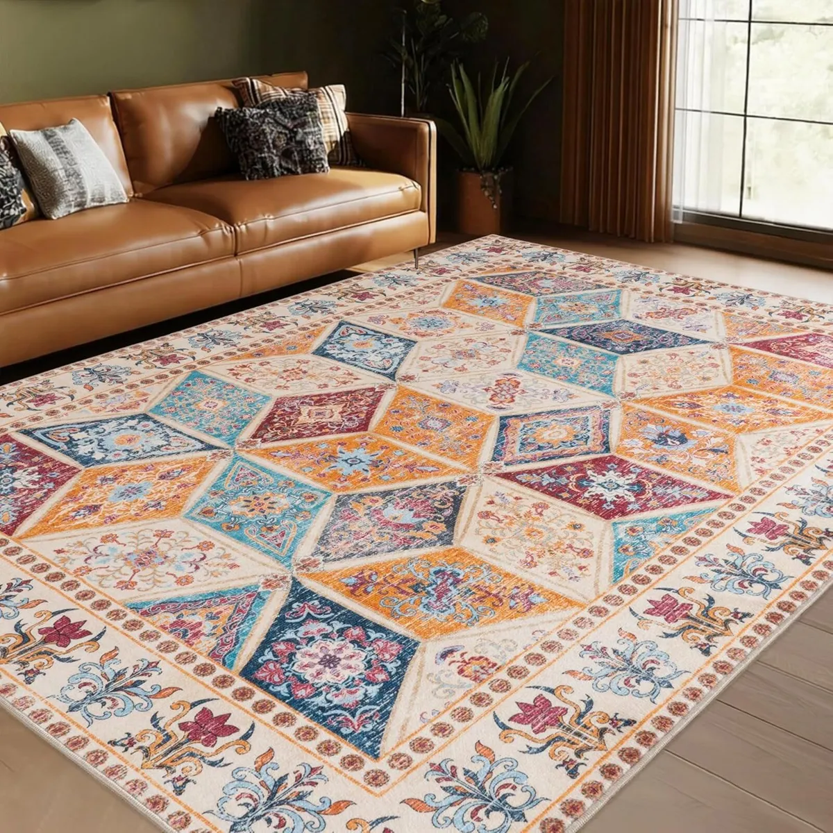 Vintage Area Rugs for Bedroom 160x230 cm Retro - Image 2