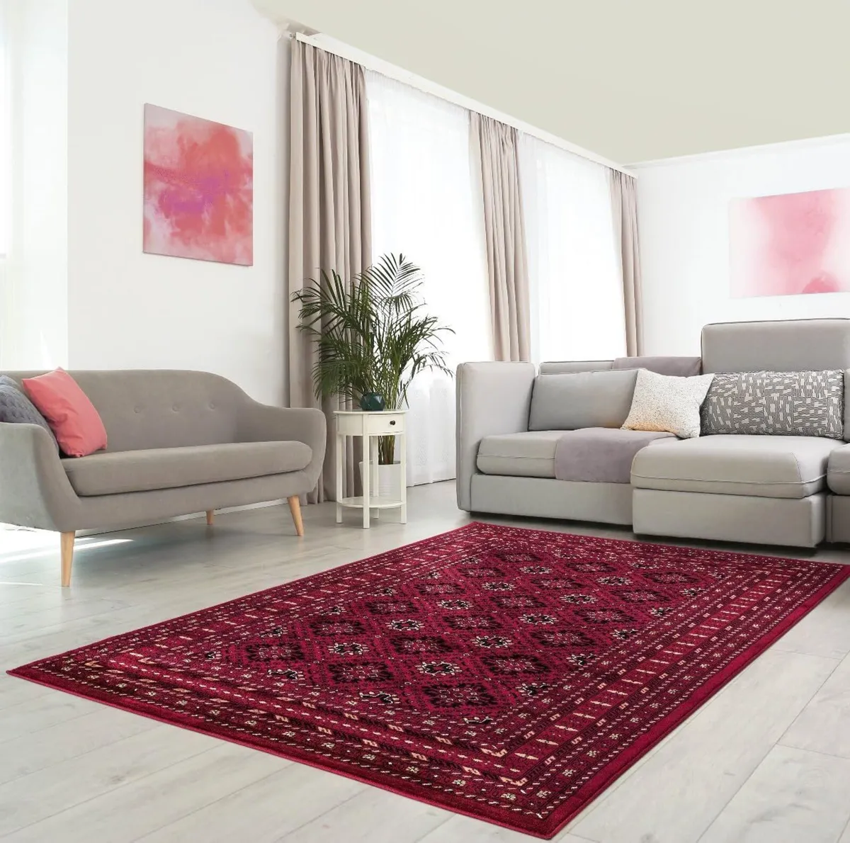 Vintage Traditional Rugs Luxury Design Large - Image 1