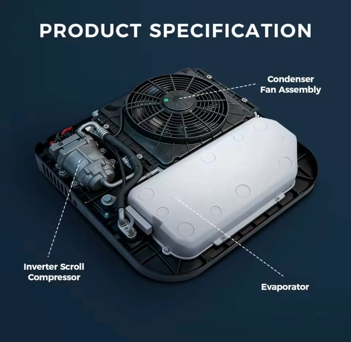 12V 24V Rooftop Parking Air Conditioner - Image 2