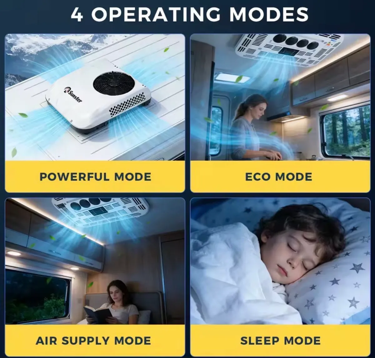 12V 24V Rooftop Parking Air Conditioner - Image 3