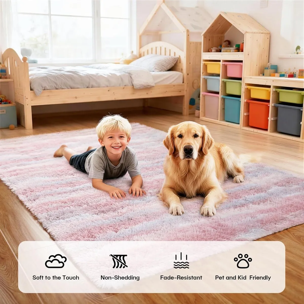 Rugs Living Room 180x270cm Large Rug for Machine - Image 3