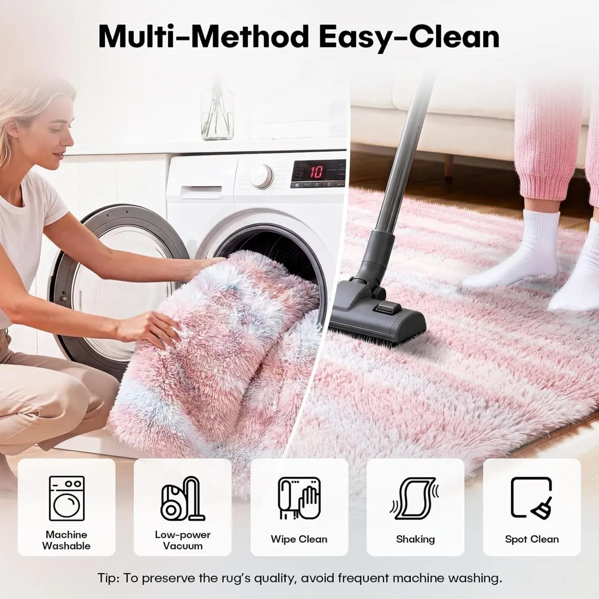 Rugs Living Room 180x270cm Large Rug for Machine - Image 4