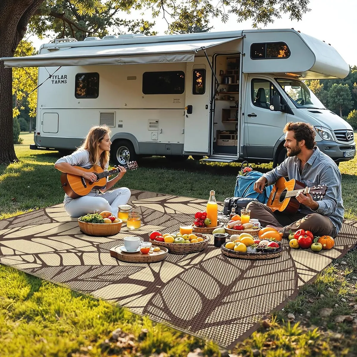 Outdoor Rug 240x300cm Extra Large Botanical Leaf - Image 3