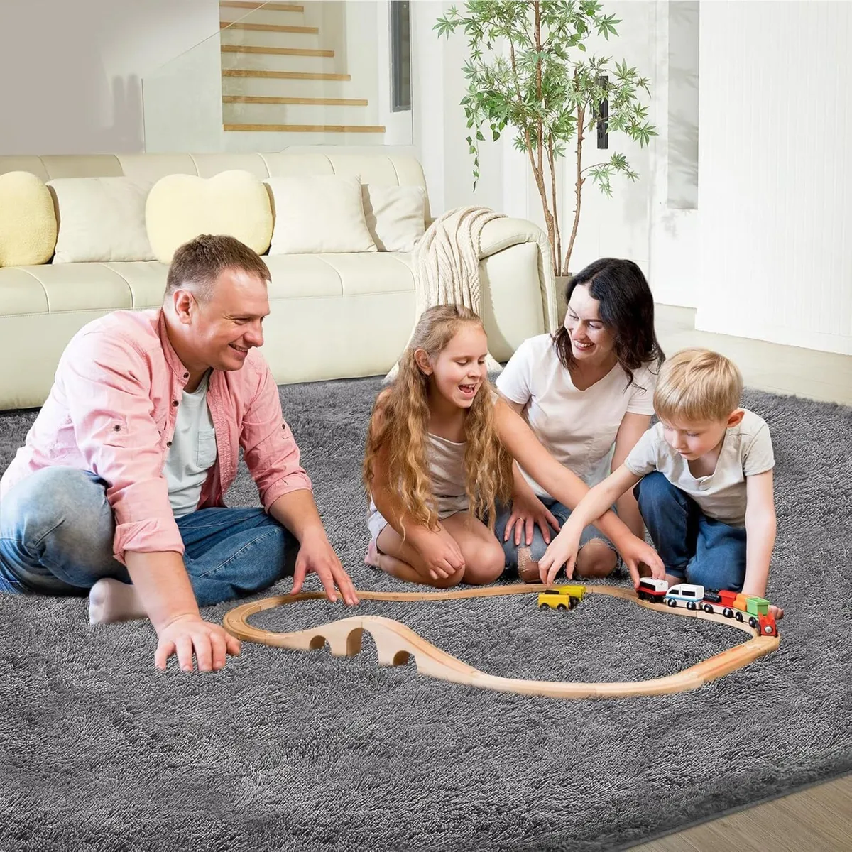 Ultra Soft Area Rugs for Living Room Fluffy Plush - Image 4