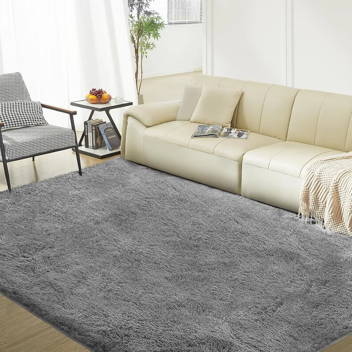 Ultra Soft Area Rugs for Living Room Fluffy Plush - Image 1