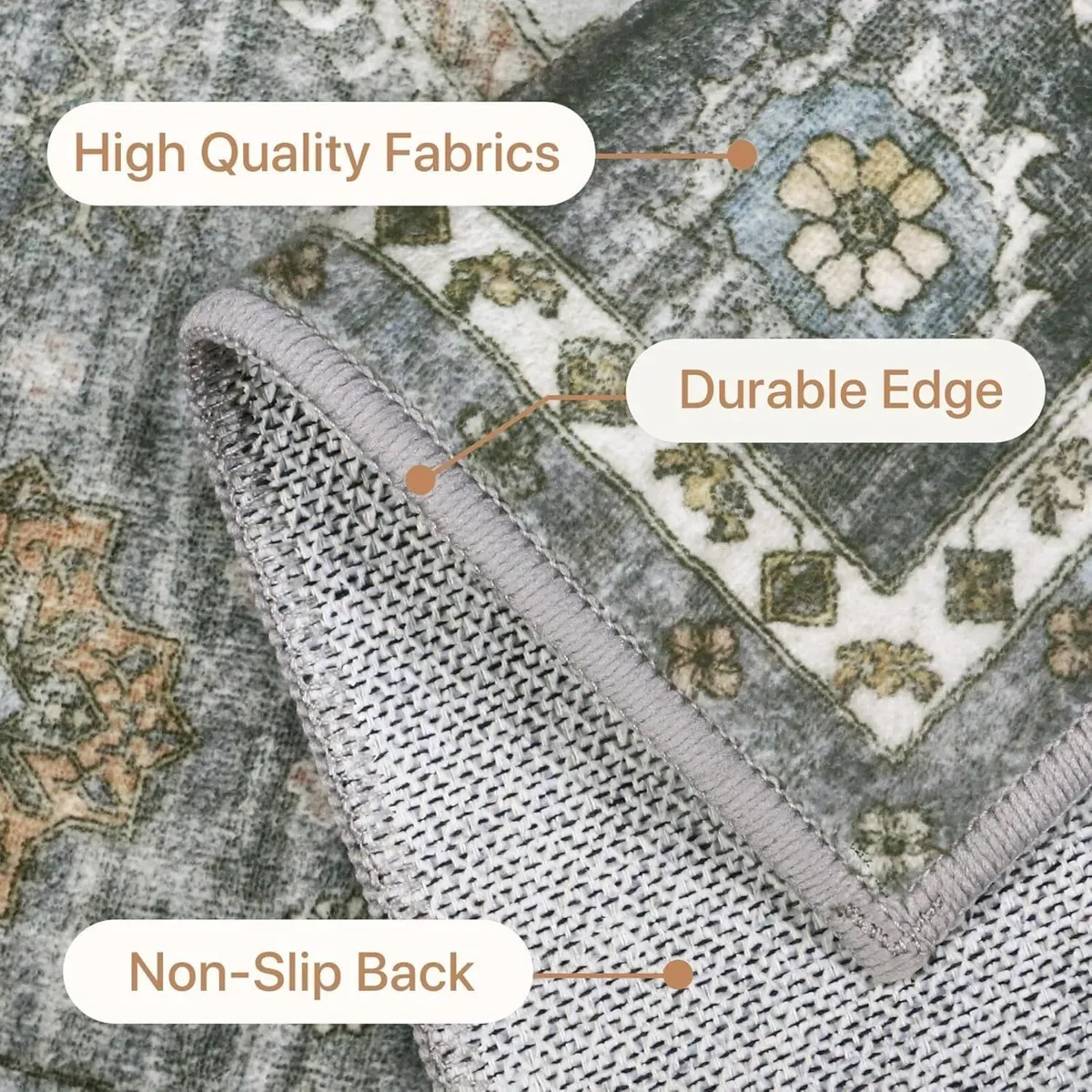 Washable Rug 200x290cm – Extra Large Non Slip - Image 4