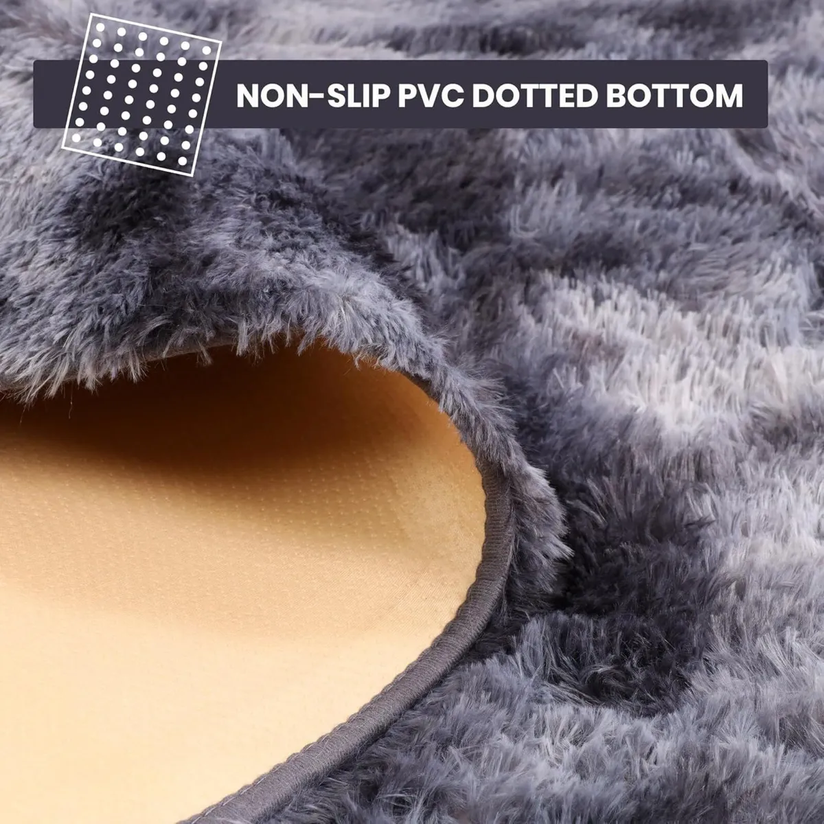 Rugs Living Room Large 200x290 cm Soft Fluffy Tie - Image 3