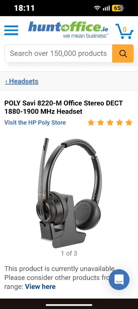 POLT SAVi 8220 OFFICE HEADSET - Image 4