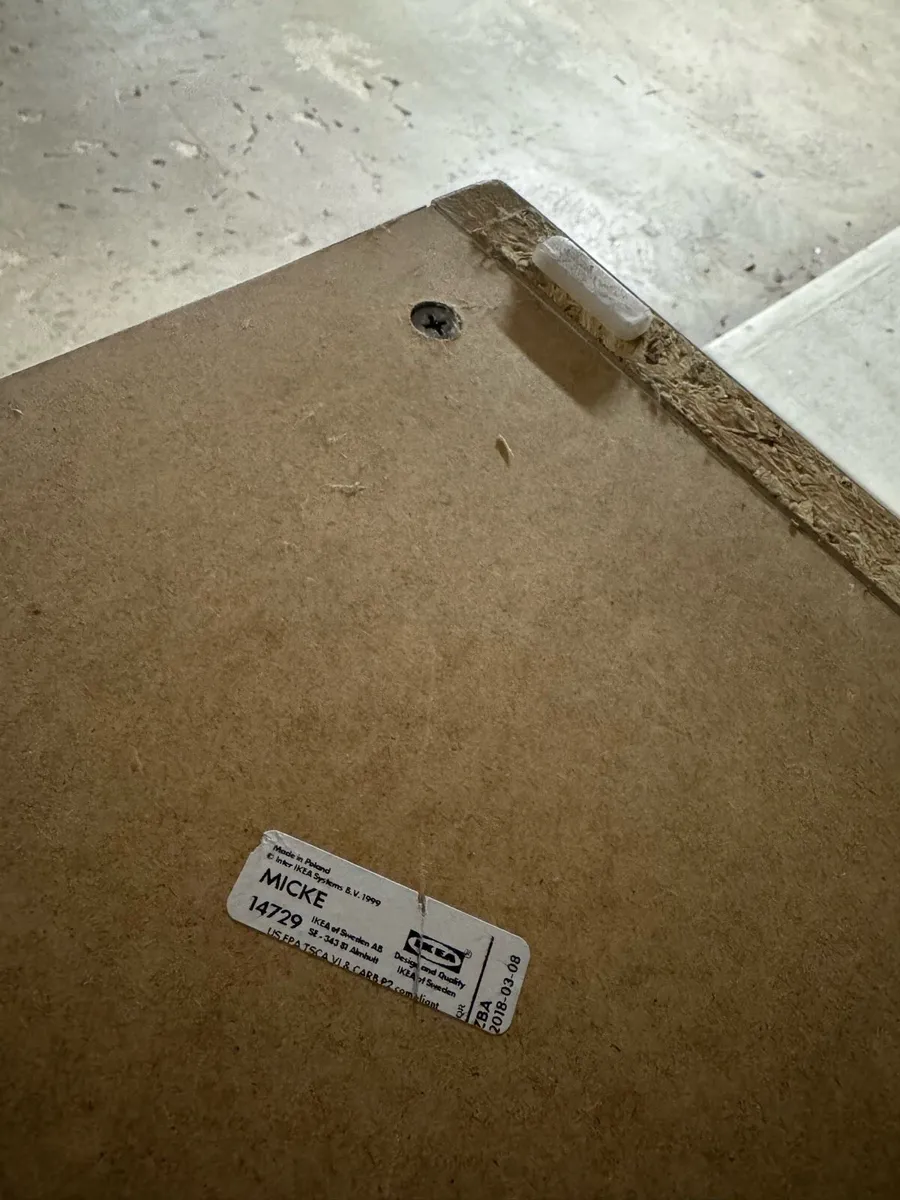 Desk Micke Ikea white - Image 3