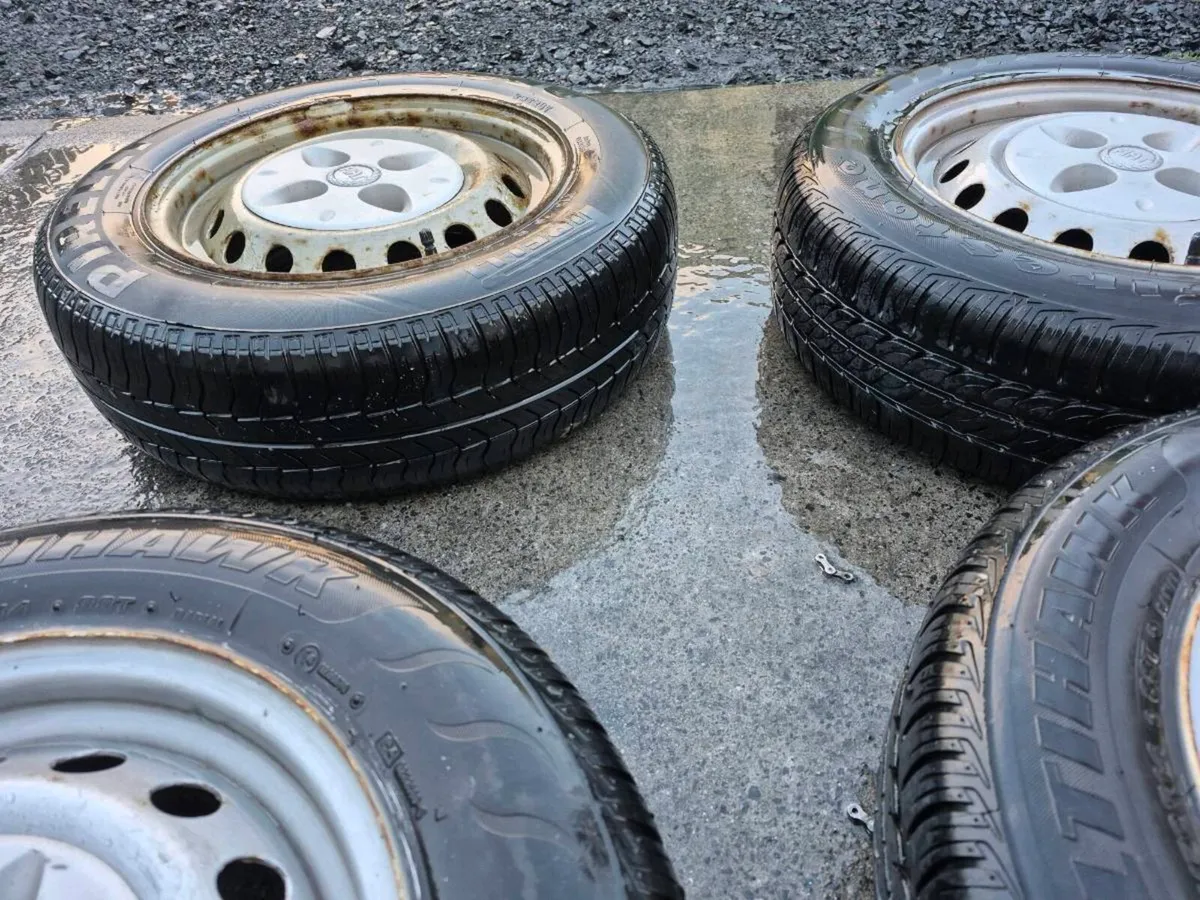 4FIAT DOBLO WHEELS 175/70R14 CONDITION FANTASTICDU - Image 4