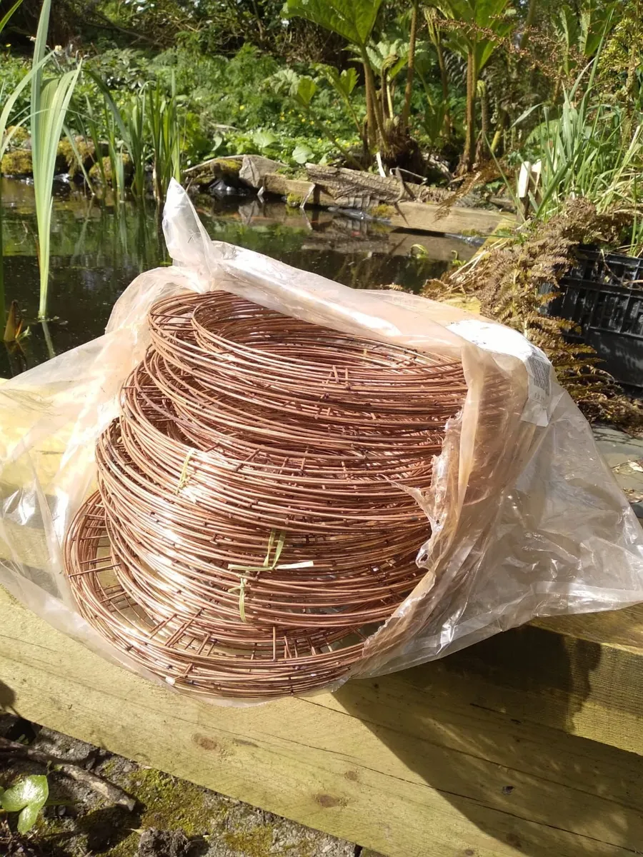 Wreath rings metal - Image 1