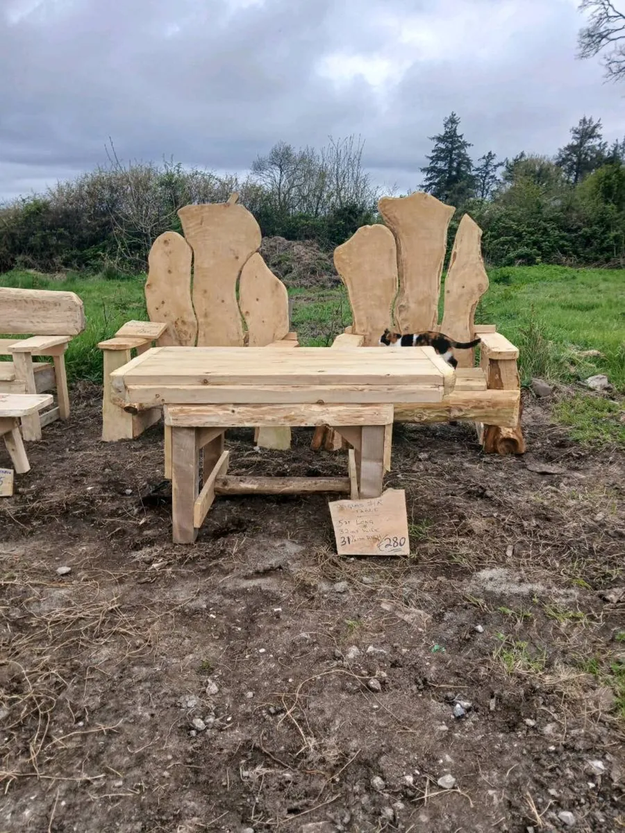 Garden  furniture.Rustic story telling seats - Image 2