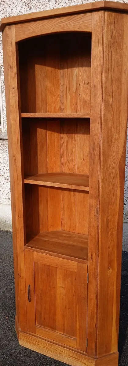 Tall Solid Oak Corner Unit - Image 1