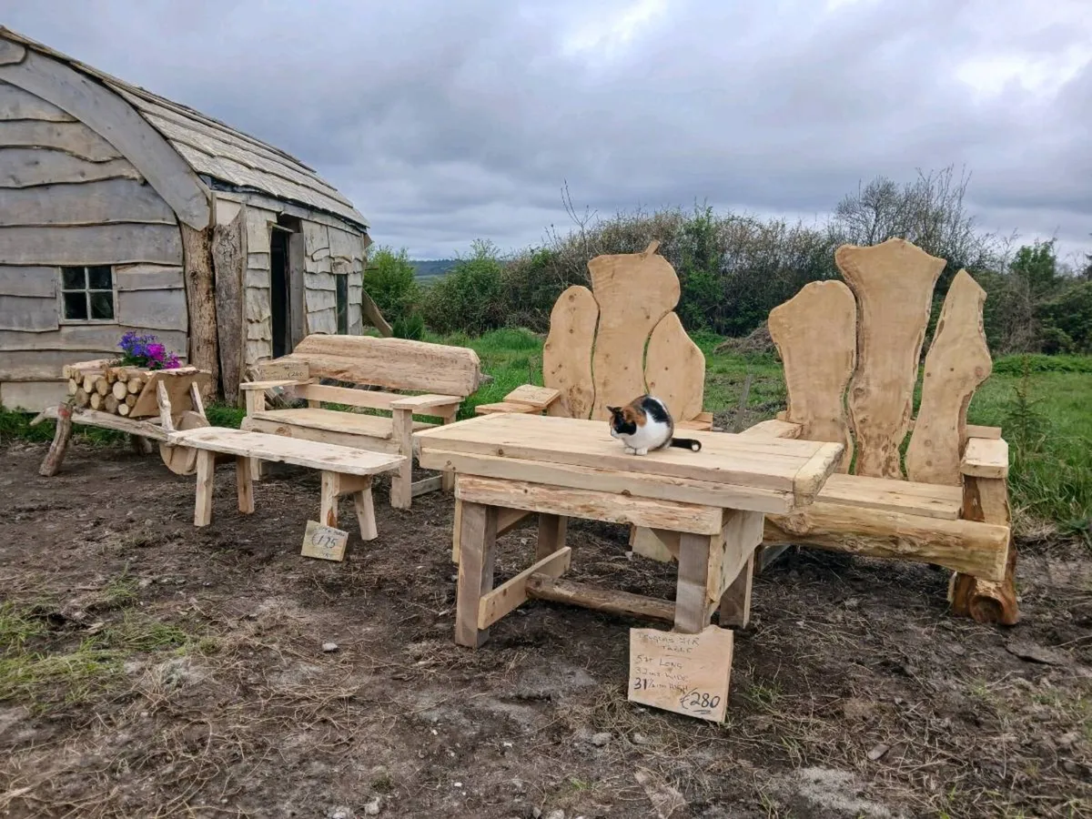 Garden  furniture.Rustic story telling seats - Image 1
