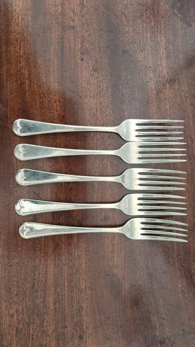 Antique Newbridge Pastry Forks - Image 1