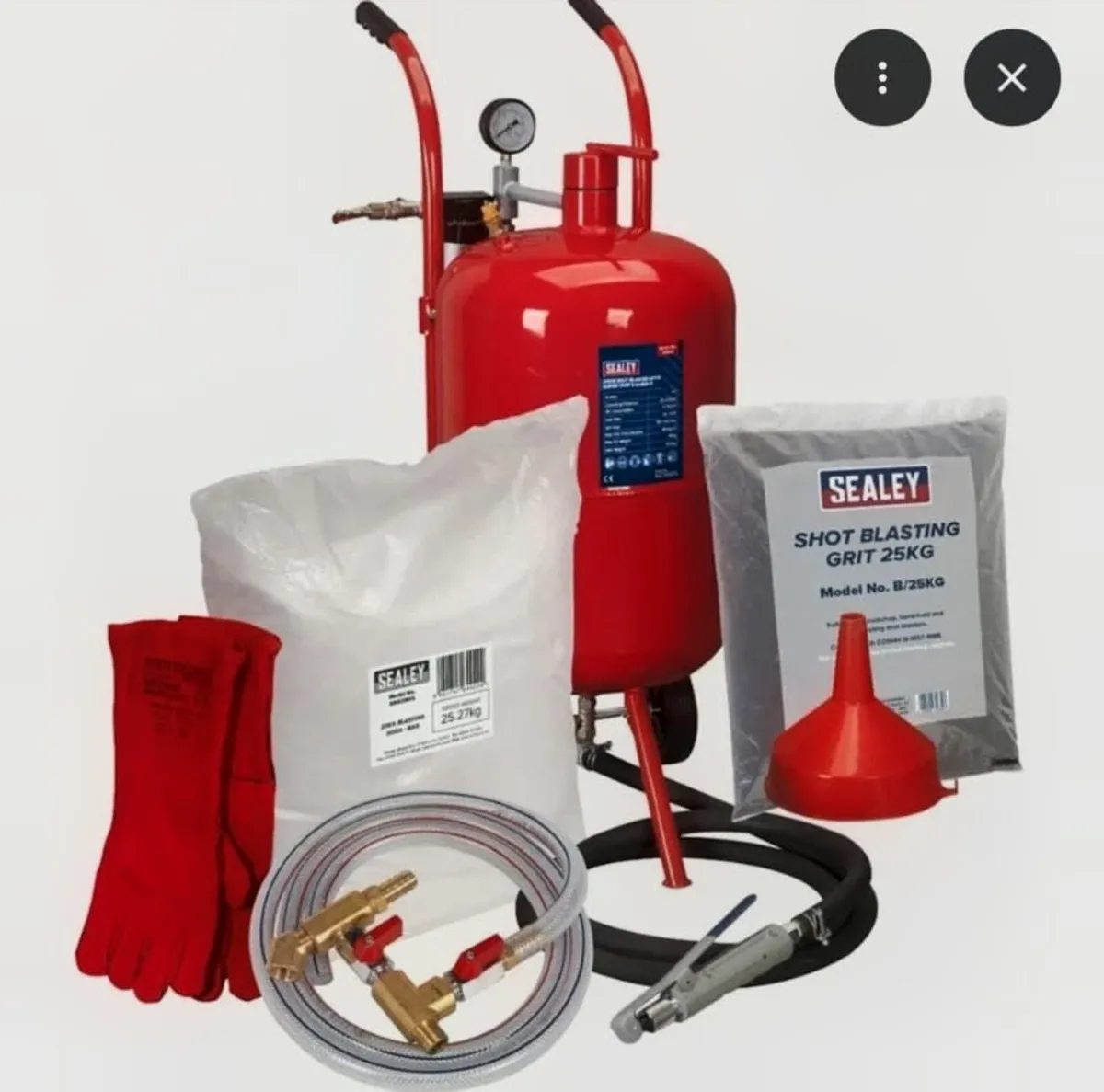 Sealey SBKITA Shot & Soda Blasting Kit - Image 1