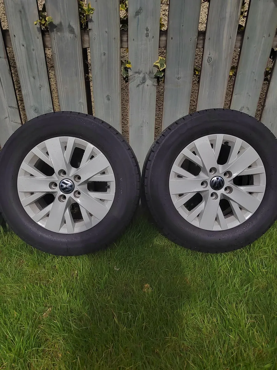 Vw transporter t5 t6 alloys with tyers 16inch - Image 2