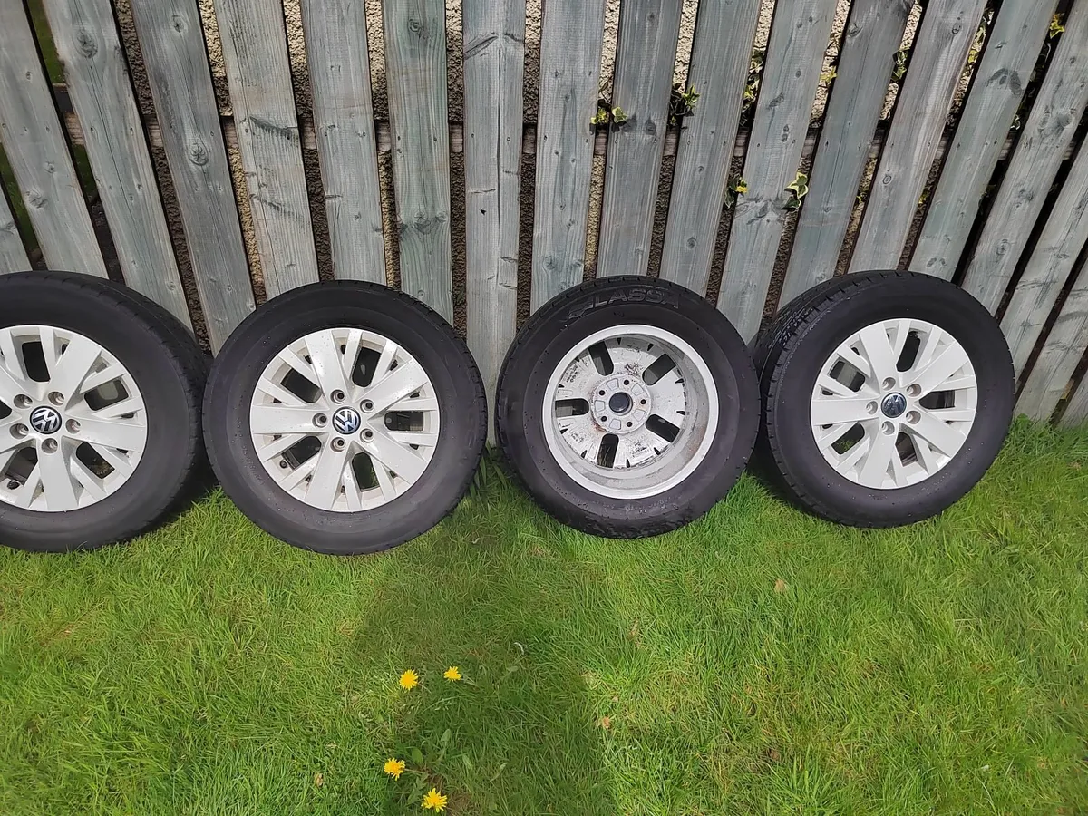 Vw transporter t5 t6 alloys with tyers 16inch - Image 4