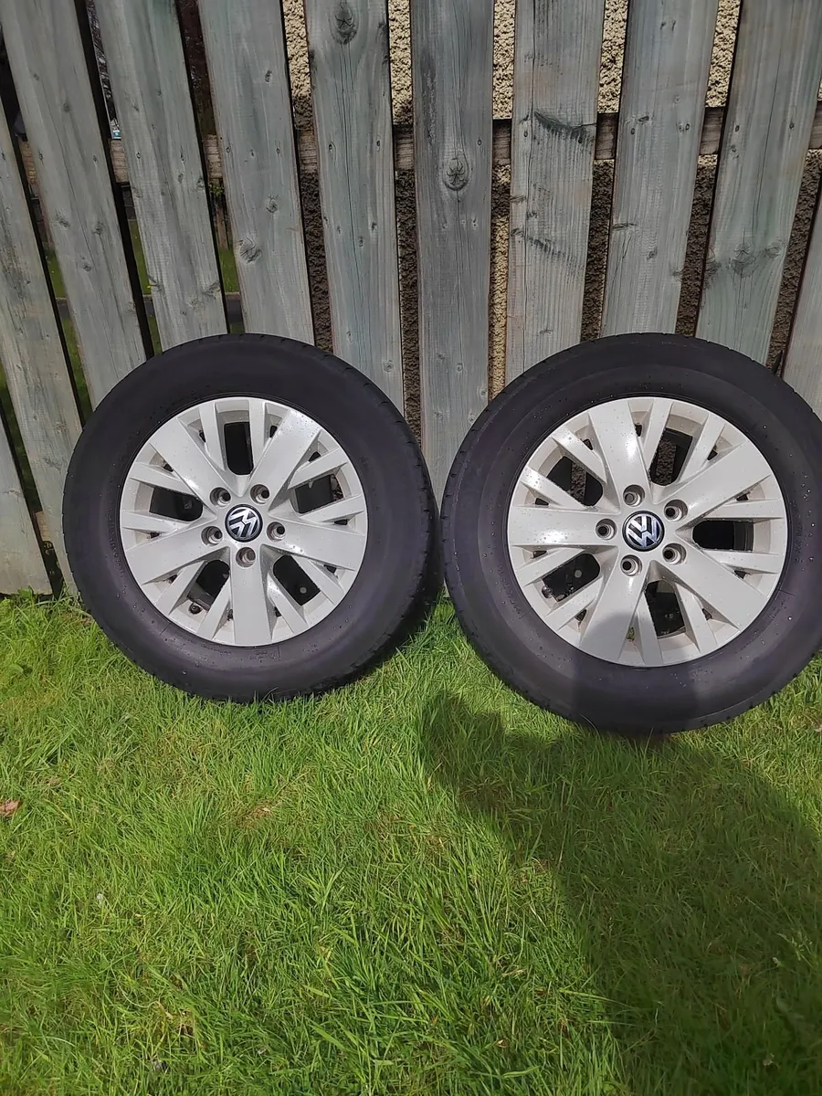 Vw transporter t5 t6 alloys with tyers 16inch - Image 4