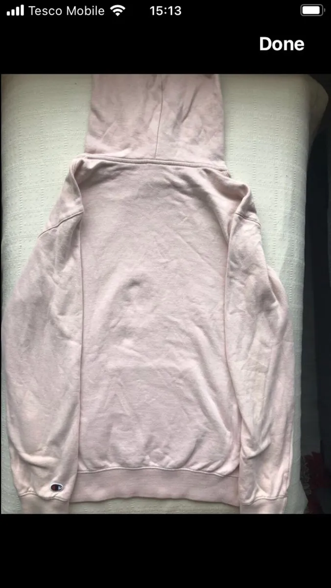 Champion Men's light pink hoodie - Image 2