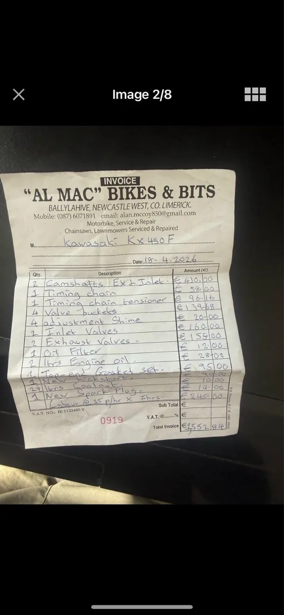 Kxf 450 (fully rebuilt) 8 hours - Image 3