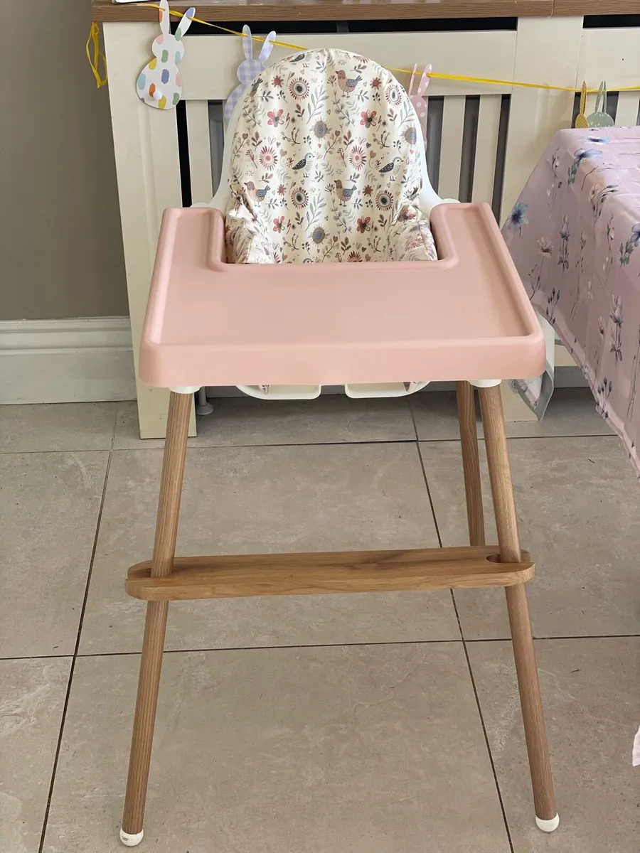 Ikea high chair (Glow up!) accessorised - Image 2