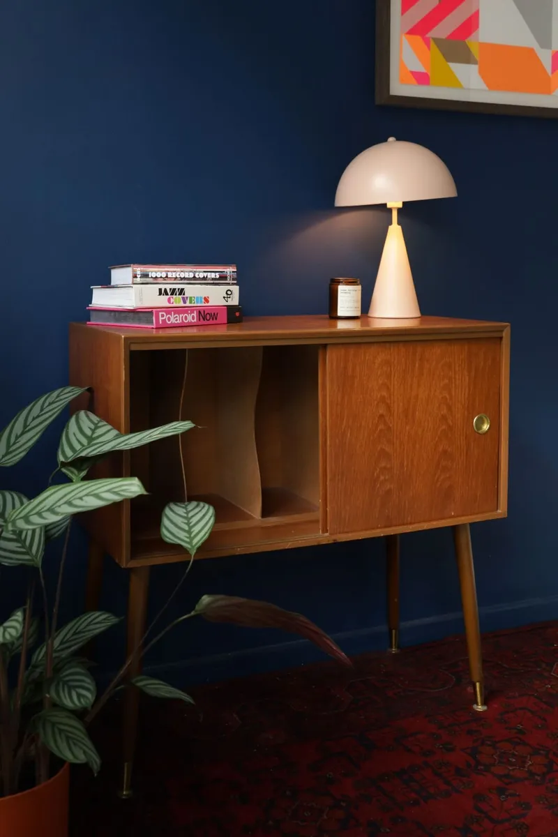 Mid Century Teak Record Holder Unit - Image 1