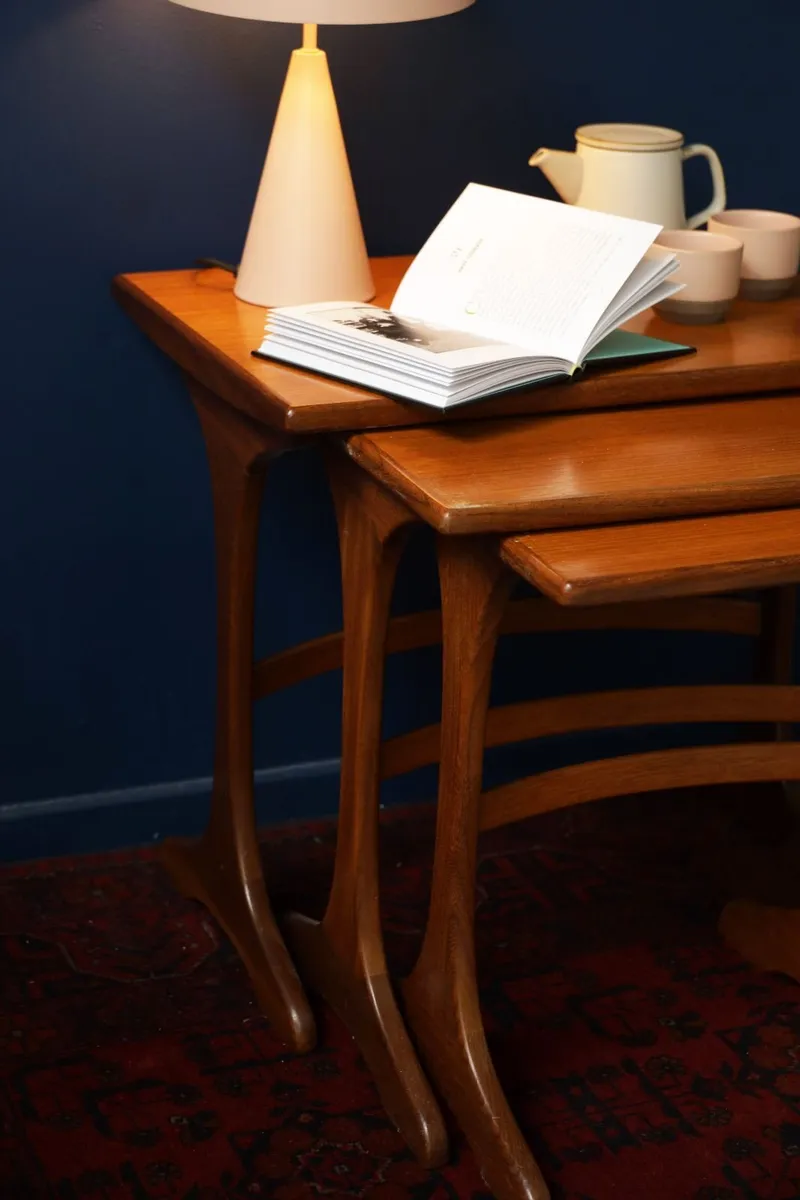 Mid Century Teak Nest of Tables (3) - Image 2