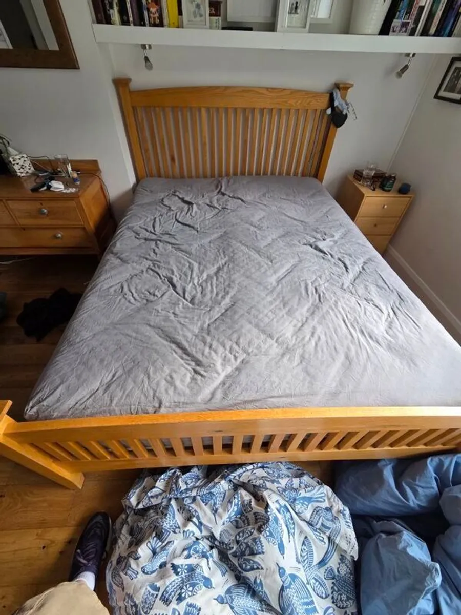 King Size Bed and Matress - Image 3