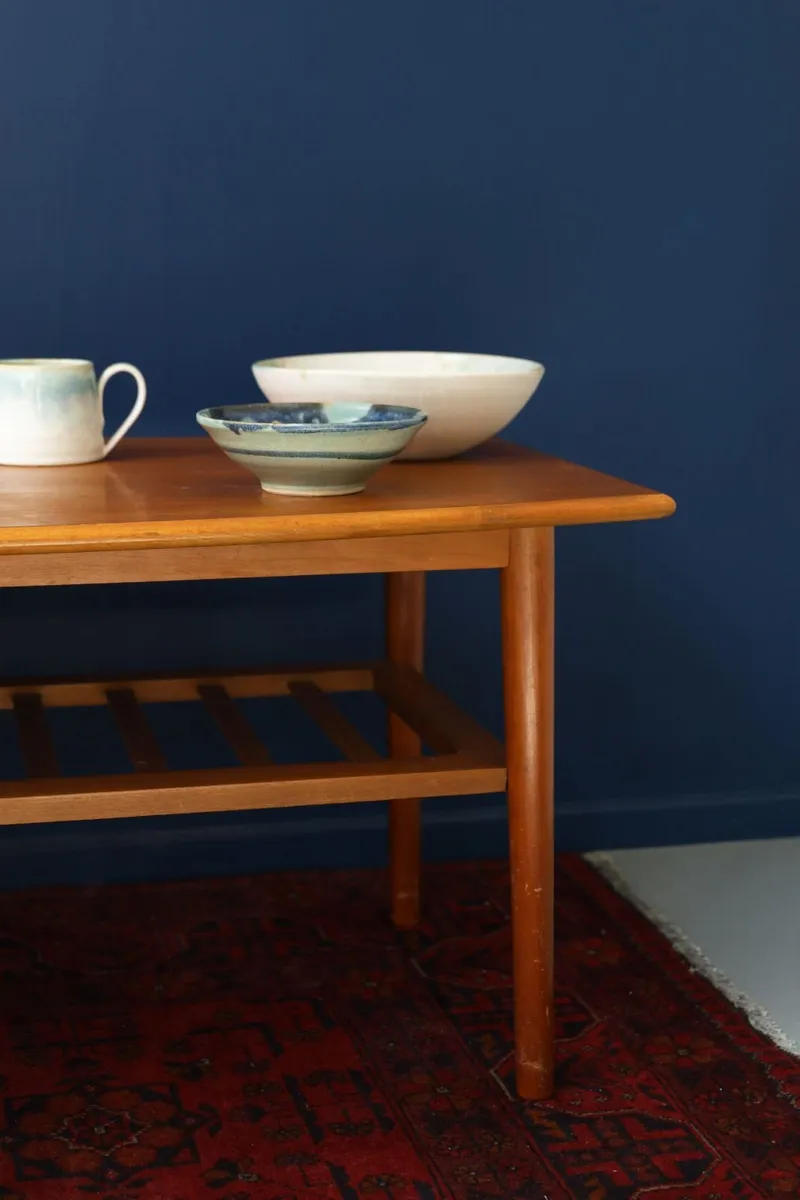 Large Teak mid century coffee table - Image 2