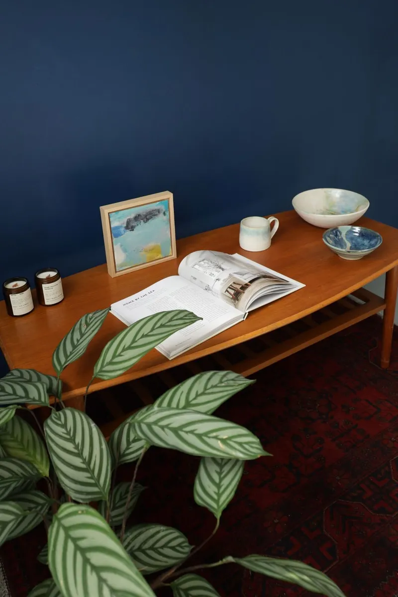 Large Teak mid century coffee table - Image 4