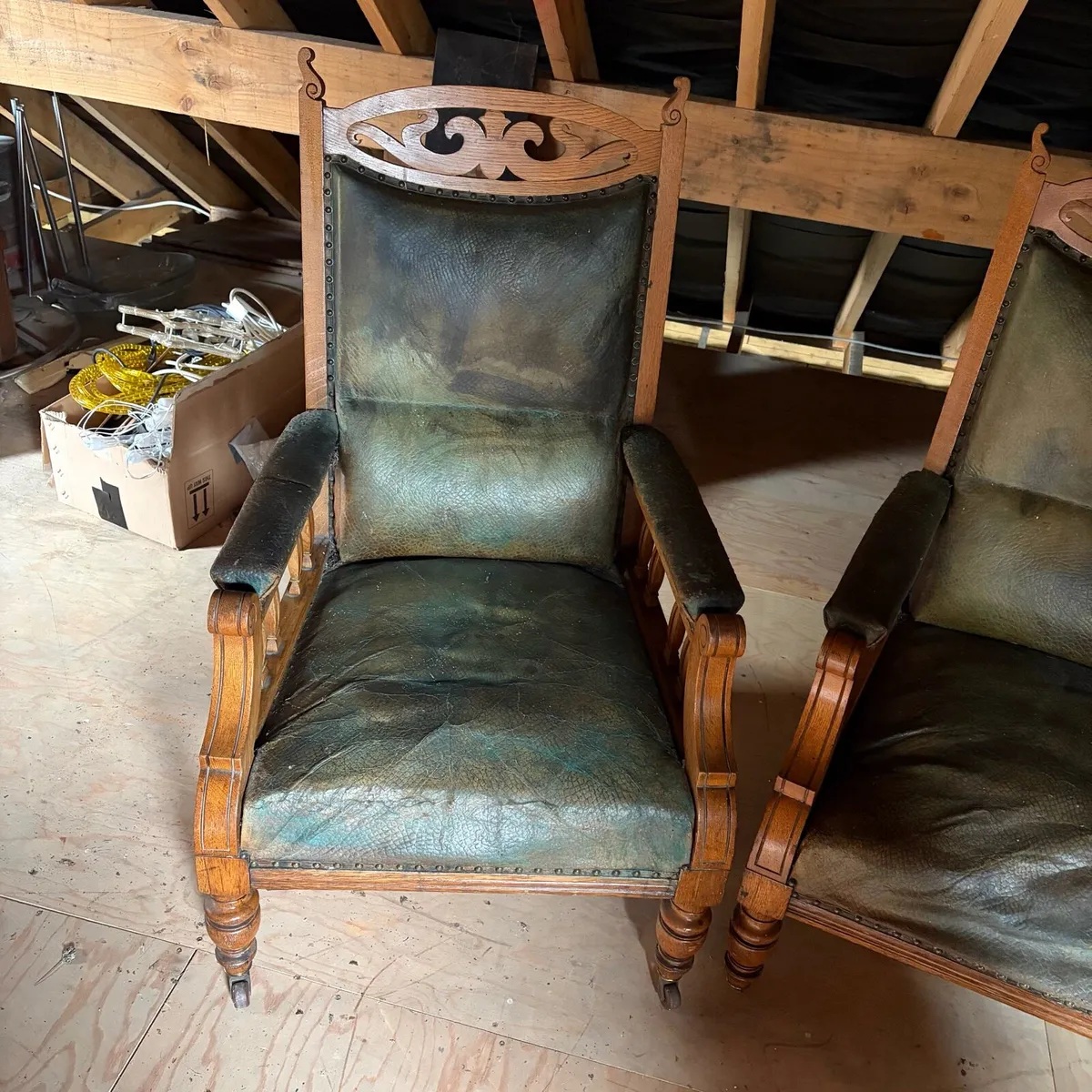 Oak Armchairs - Image 2