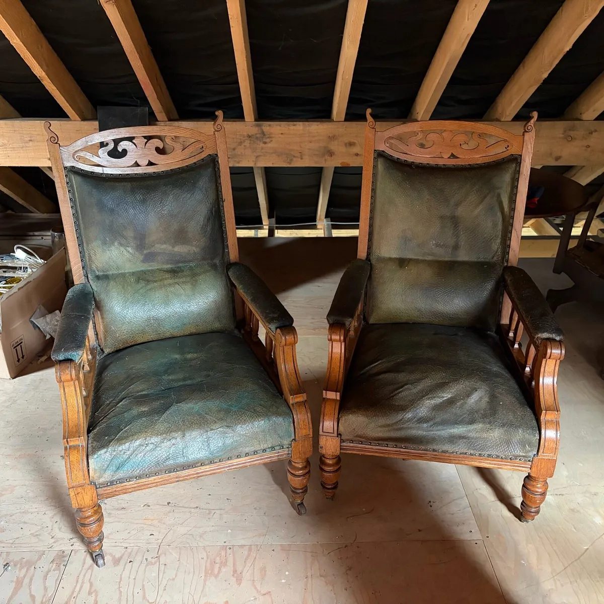 Oak Armchairs - Image 1
