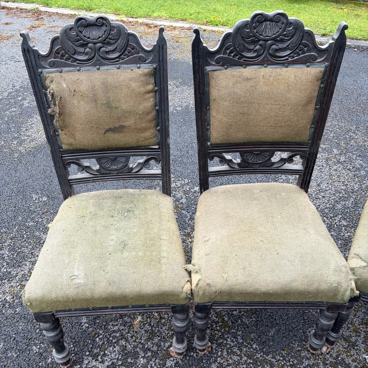 FREE 6 oak chairs - Image 3