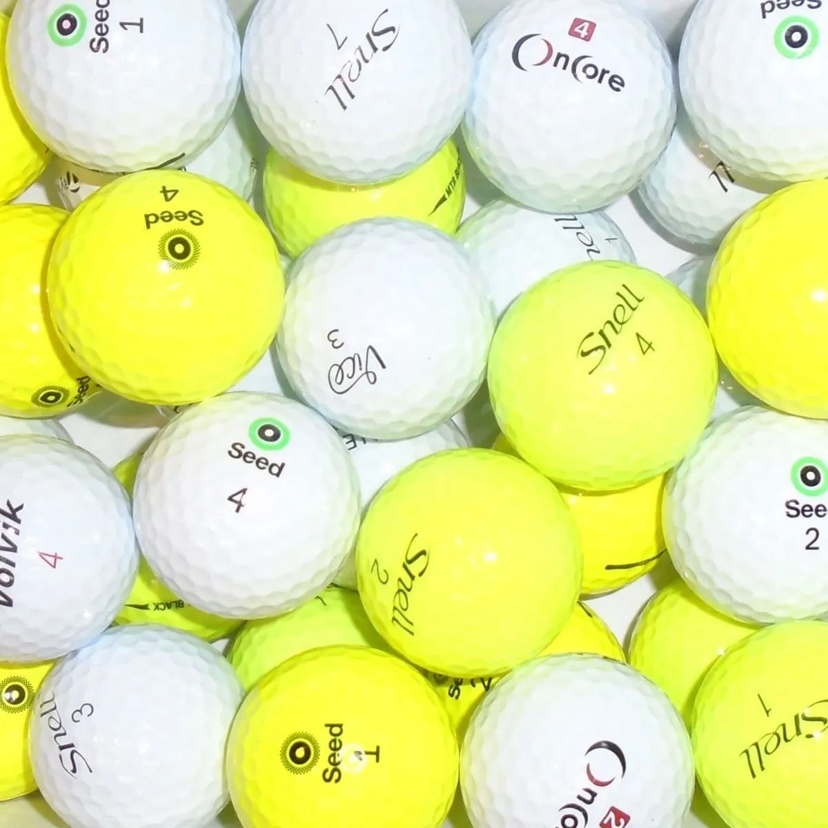 Value Branded Premium Lake Balls-White/Yellow - 40