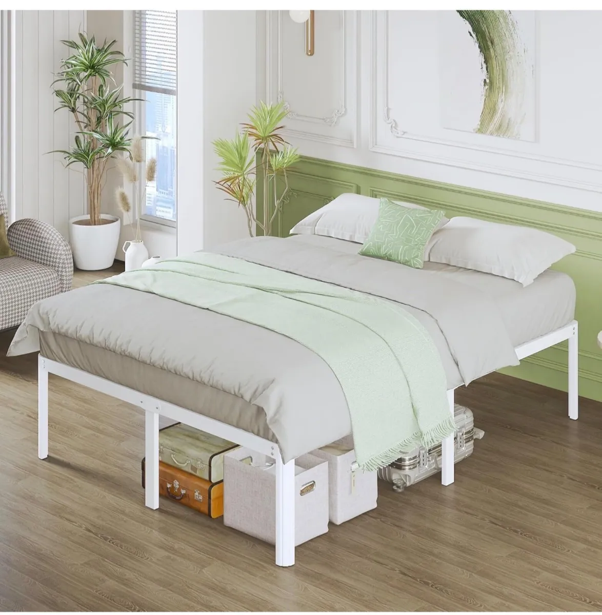 Super King Bed Frame 46 cm High with Rounded Corne - Image 2
