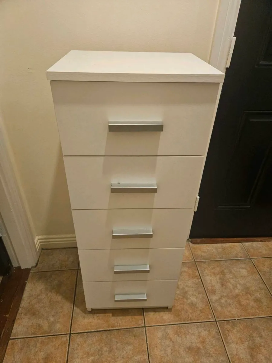 5 door chest of drawers (Jysk) - white - Image 3