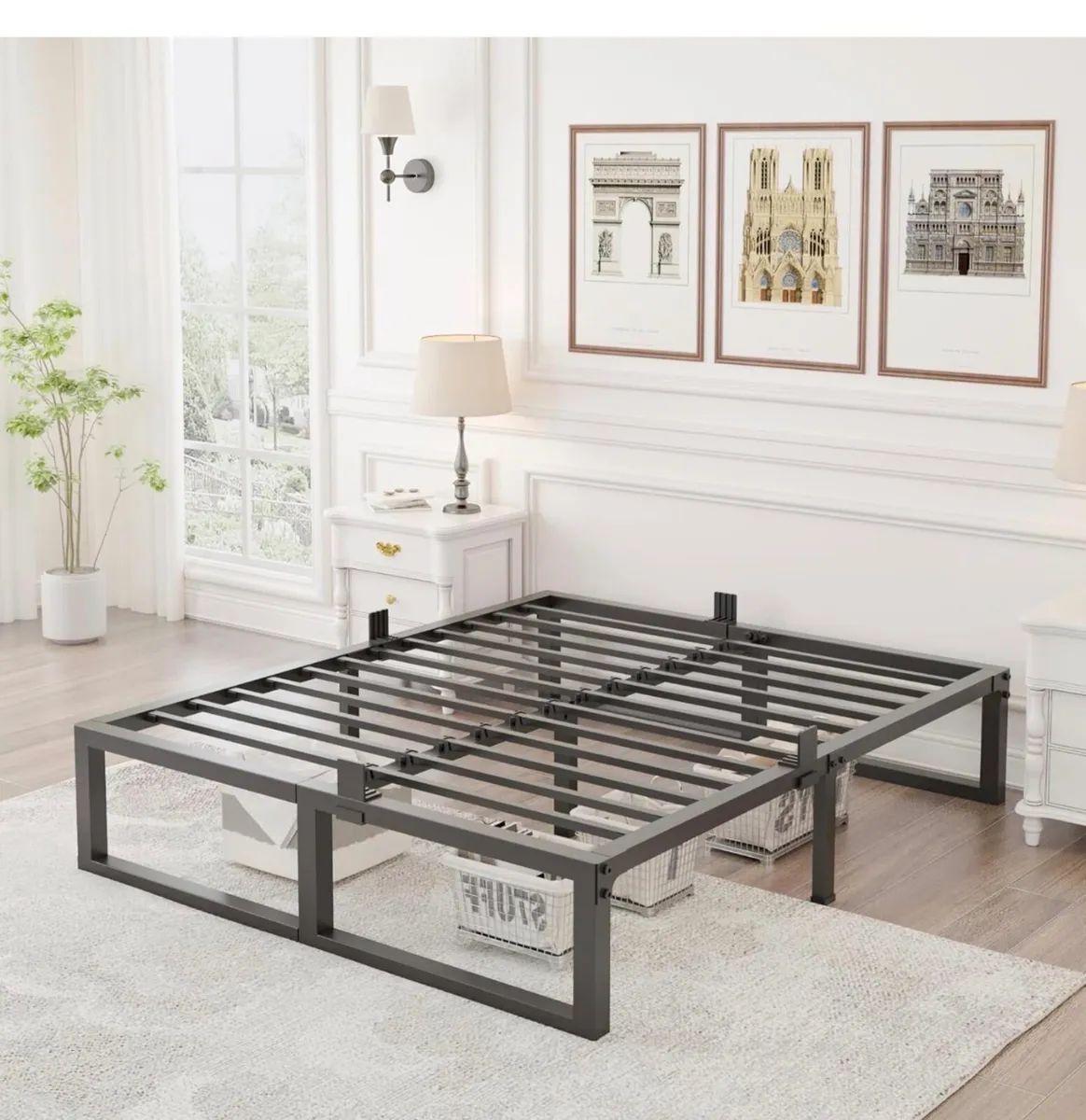 6ft Super King Bed Frame 180x200 cm - 36cm High He - Image 1