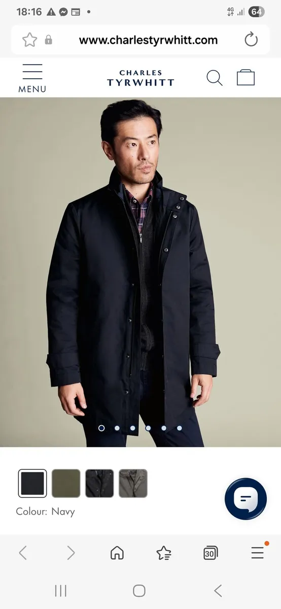 New Gant Gents 3in1 navy jacket/coat Large. - Image 1