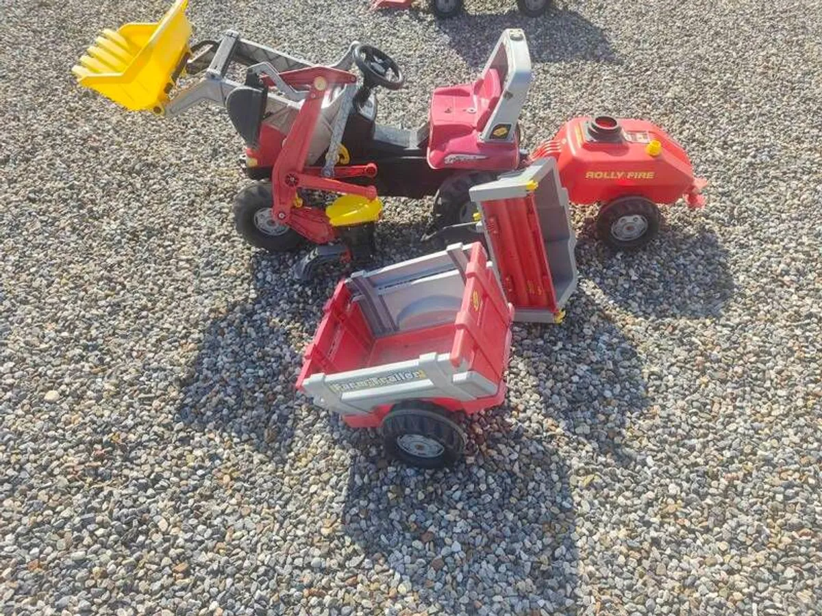 Massey Ferguson Kids tractor (rolly toys) with attachments - Image 1