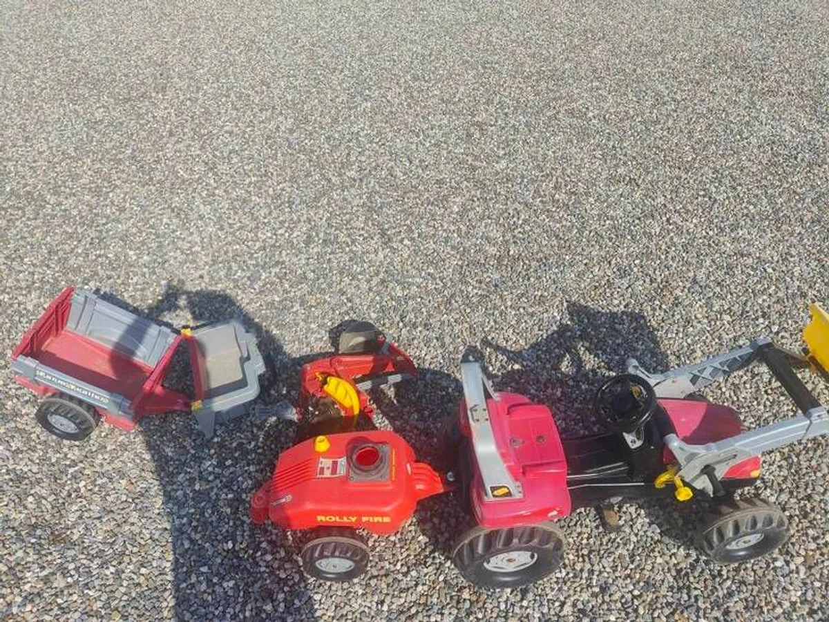 Massey Ferguson Kids tractor (rolly toys) with attachments - Image 2