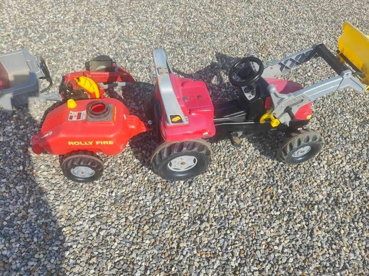 Massey Ferguson Kids tractor (rolly toys) with attachments - Image 3