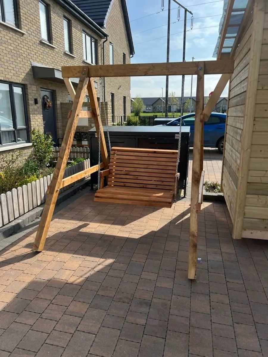 Double wooden Swing - Image 1